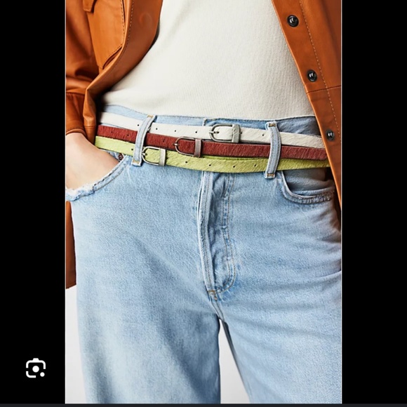 Concrete Jungle Skinny Belt XL X  Large Leather Calf Hair main image 4